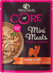 Wellness CORE Natural Grain Free Mini Meals Wet Dog Food, Shredded Chicken & Turkey Dinner in Gravy, 3-Ounce Pouch