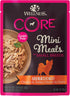 Wellness CORE Natural Grain Free Mini Meals Wet Dog Food, Shredded Chicken & Turkey Dinner in Gravy, 3-Ounce Pouch