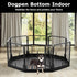 24 Inch 8 PJYuCien Dog Playpen Bottom Pad, Fits Width Panels Regular Octagon Metal Exercise Pet Playpen, Black