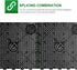 POPETPOP 20pc Fish Tank Bottom Filter Plate - Sand Gravel Filter Board PVC Splicing Clapboard (Black)