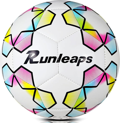 Futsal Ball - Official Size 4 Soccer Ball for Indoor/Outdoor Play, Training, and Games with Star Pattern Design