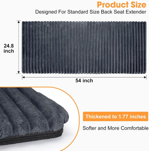54"x 24.8", FURTIME Backseat Pet Bed Mat, Non-Slip Dog Bed for Car Back Seat, Washable Travel Pet Mat with Removable