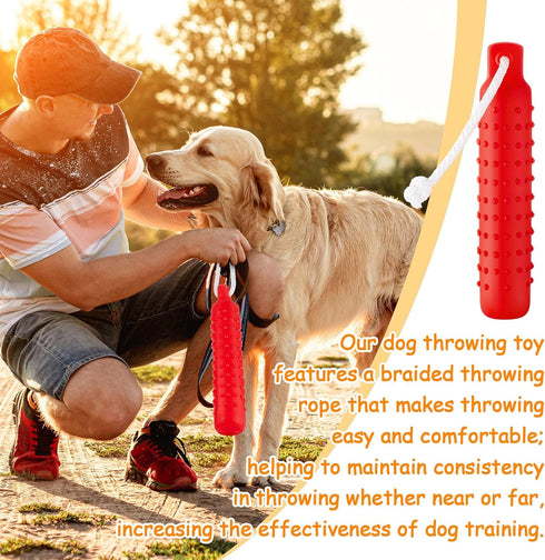 Blueweenly 8 Dummy Pcs Dog Bumper Toy for Water Retrieving Plastic Puppy Training Dog Float Toy Lightweight for Float
