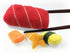 munchiecat Sushi Catnip Toy for Cats, USA Made, Engaging Design for Pouncing and Play, 4-Pc Rainbow