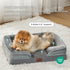 Bedsure Orthopedic Dog Bed, Bolster Sofa Beds for Small Dogs, Supportive Foam Pet Bed with Removable Washable Cover,