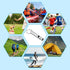 PATIKIL Emergency Whistles with Keychain, Aluminum Survival Whistle for Camping and Outdoors
