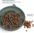 Coomazy Dark Green Silicone Slow Feeder Dog Cat Bowls, Interactive Puzzle Toy, Prevents Overeating, Medium: 1.4Cup