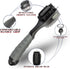 Brush(Grey(1 CHAMPKEY PRO Retractable Golf Club Brush - Oversized Brush Head with Soft Rubber Hand Grip & Retractable