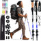 TrailBuddy Trekking Poles - Pair of 2 Lightweight Collapsible Hiking Poles for Backpacking Gear