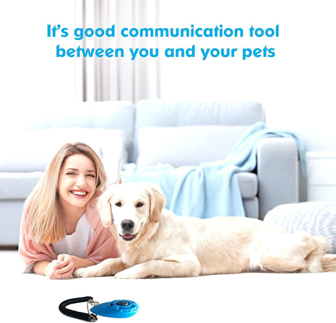 MODUS Pet Training Clicker for Dogs - Positive Reinforcement Clicker with Adjustable Wrist Strap for Dogs, Cats, Puppies