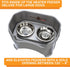 Neater Pet Brands Stainless Steel Slow Feed Bowl for Dogs or Cats - 3 Cup, Fits Neater Feeders & Other Raised Feeders