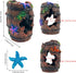 GSD Star-Fish Broken Barrel Decor Resin Betta Fish Tank Accessories Ornaments for Fish Cave Hide Tank Decorations, Broken Barrel x 1pc, Blue Star Fish Ornaments x 2pcs