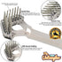 Mini-Rake V-Shape Double Row Rotating Teeth for Dematting Dogs and Cats