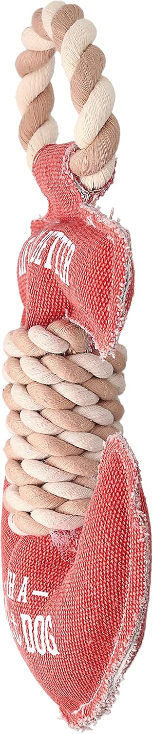 12" 7" 2" x x Red Anchor Shape Life is Better with A Lake Dog Tug of War Rope Handle Sturdy Dog Toy, Dogs