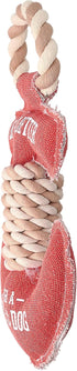 12" 7" 2" x x Red Anchor Shape Life is Better with A Lake Dog Tug of War Rope Handle Sturdy Dog Toy, Dogs