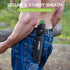 Fixed Blade Hunting Knife, Full Tang Stainless Steel Camping Knife with Gut Hook Edge, Green Wooden Handle, Sheath