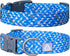 Reflective Dog Collar, Adjustable Soft Nylon Collar with Safety Lock for Medium, Large Dogs, Neck 16’’-25’’, Blue