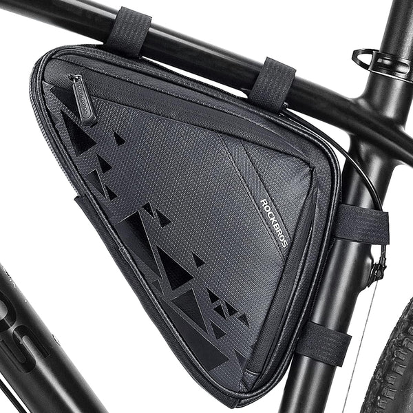 ROCKBROS Bike Triangle Frame Bag, 1.5L with Two Side Pockets