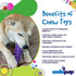 SodaPup Fish Bone – Durable Dog Chew Toy Made in USA from Non-Toxic, Pet Safe, Food Safe Nylon Material for Mental