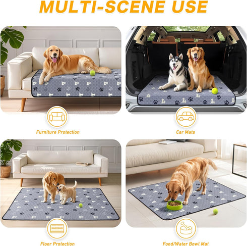 X.P.Made 65"x48", Washable Pee Pads for Dogs Extra Large Reusable Puppy Pads, Waterproof Pet Pee Pads for Dog Potty