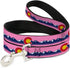 Buckle-Down Pet Leash, Colorado Flag Icon Mountain Skyline Design, 4 Feet Long, 1.0 Inch Wide
