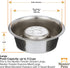 Neater Pet Brands Stainless Steel Slow Feed Bowl for Dogs or Cats - 3 Cup, Fits Neater Feeders & Other Raised Feeders