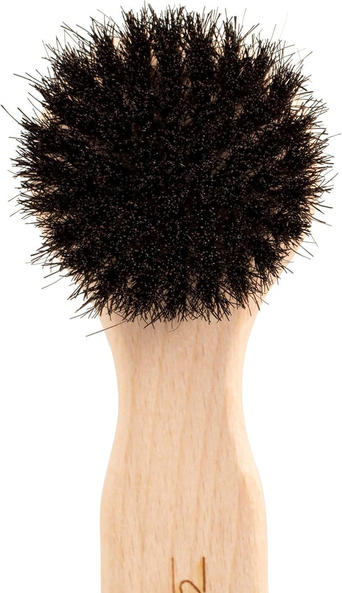 Chris Christensen Horse Hair Chalk Brush for Dogs - 100% Horse Hair, Made in Germany, Groom Like a Pro