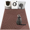 WePet Cat Litter Box Mat (No. 02-2), Durable PVC Pad, XXL 47 x 36, Urine-Resistant Trapping Rug in Brown