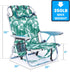 Backpack 5 Portable Beach Chair for Adults, Outdoor Camping Chair Lay Flat Folding Beach Reclining Chair