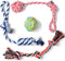 Fida Dog Rope Toys 4 Pack, Sturdy Cotton Chew Tug Ropes for Indoor/Outdoor, Interactive Tug o'war Toys for Small Dogs