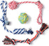 Fida Dog Rope Toys 4 Pack, Sturdy Cotton Chew Tug Ropes for Indoor/Outdoor, Interactive Tug o'war Toys for Small Dogs
