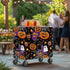 Sarogrorin 80qt Rolling Cooler Cart Cover with Adjustable Drawstring Heavy Duty Durable Outdoor Cooler Cover for Party