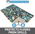 Drymate Pet Bowl Placemat - Dog & Cat Food Feeding Mat, Waterproof, Slip-Resistant, Machine Washable (12” x 20”, River