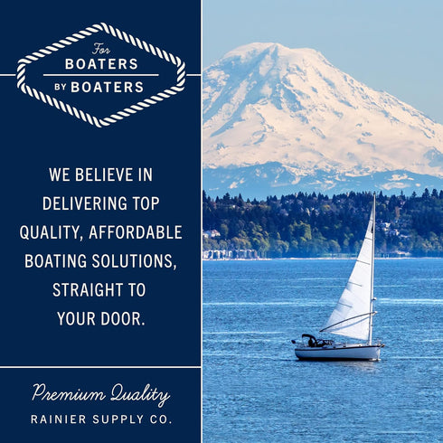 Rainier Supply Co. Boat Dock Lines & Rope - 30' x 3/4", 50' x 3/4', 50' x 5/8" Premium Nylon Dock Rope