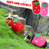 Mixweer 4 Pieces Guinea Pig Stuff, 2 Clothes and 2 Mini Hats with Adjustable Strap, Warm Vest for Guinea Pig, Hamster,