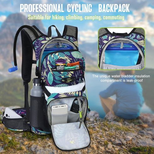 N NEVO RHINO Hydration Backpack, Insulated Hiking Pack with 3L Water Bladder for Hydration
