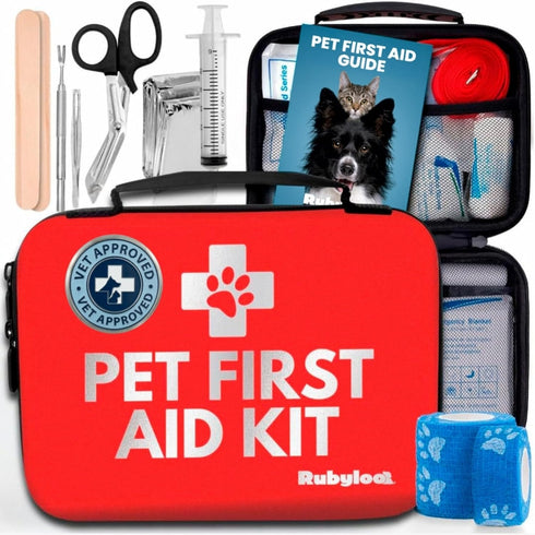 Dog First Aid Kit - Vet Approved Emergency Supplies - Pet First
