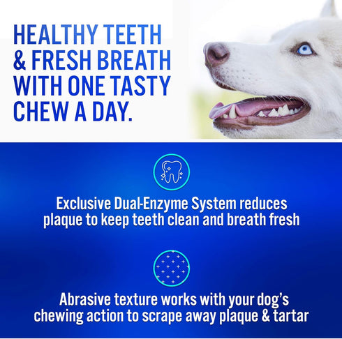 Virbac CET Enzymatic Oral Hygiene Chews for Dogs