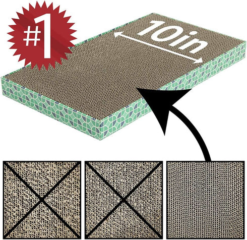 Kitty City Corrugate Cat Scratch Pad, Non-Stick Litter Scoop, Cat Litter Mats, Litter Box Kit