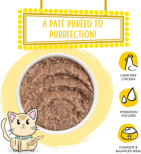 Weruva Classic Cat Paté, Press Your Dinner with Chicken, 5.5oz Can (Pack of 8)