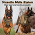 rabbitgoo Medium No Pull Dog Harness - Tactical Service Vest with Molle, Adjustable, Brown Camo