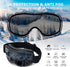 SPOSUNE OTG Ski Goggles, Men Women Over Glasses, Anti Fog Snowboard Goggles, UV Protection for Adult & Youth