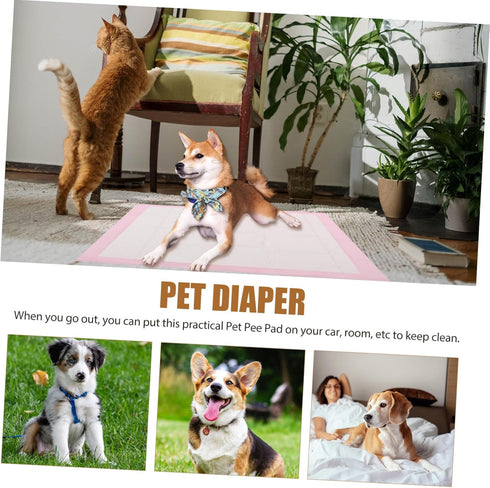 Pack SUPVOX Dog Potty Pad Instant Absorbent Pet Training Pads Non-Woven for Puppy and Aging Dogs