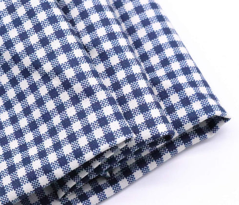 ARING PET Dog Bandanas, Navy Plaid Kerchief Triangle Bibs Scarf for Puppy Small Medium Large Dogs & Cats - L