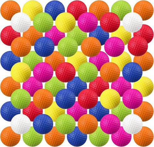 Junkin 80 Pcs Foam Golf Balls Practice Balls Realistic Feel and Flight