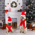 Rypet Dog Santa Hat and Scarf, Christmas Costumes for Large Dogs, Pet Santa Hat and Christmas Scarf