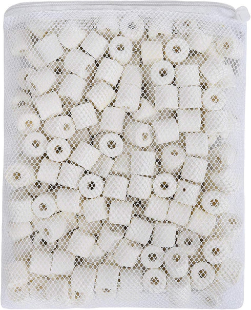 JIHAQUA 18 lbs Aquarium Bio Ceramic Rings Filter Media for Pond Fish Tank