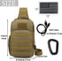 Valinov Tactical Shoulder Bag - Molle Military Sling Daypack Backpack with USB Charging Port