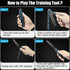 MORDEN MS Practice Finger Trainer Tool, Steel Metal Folding Balisong Tool with Latch for Training and Flipping Tricks