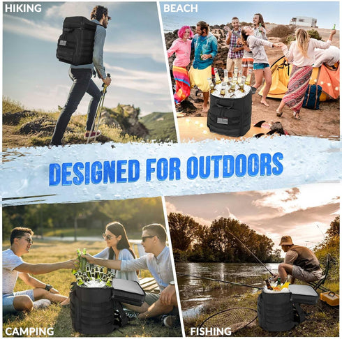 WOTOW Backpack Cooler 45 Cans, Tactical Insulated Soft Cooler Bag for Men Women, Leakproof Backpack